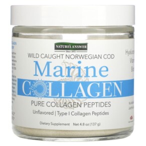 Thuốc bổ Nature's Answer Marine Collagen Wild Caught Norwegian Cod Unflavored 4.8 oz (137 g) 083000269202