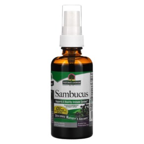 Thuốc bổ Nature's Answer Sambucus Black Elderberry Extract Spray Alcohol-Free 2 fl oz (60 ml) 083000261886