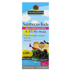 Thuốc bổ Nature's Answer Sambucus Kid's Formula 4.000 mg 8 fl oz (240 ml)) 083000262210