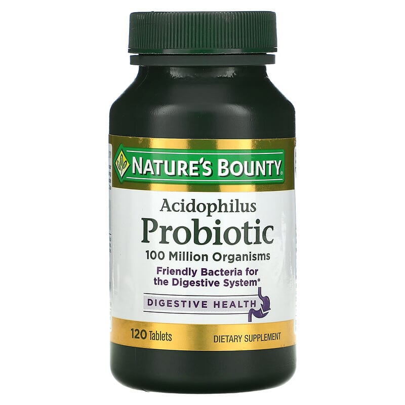 Nature's Bounty Acidophilus Probiotic 120 Tablets 6 Thực phẩm chức năng Nature's Bounty Acidophilus Probiotic 120 Tablets 074312026102