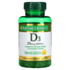 Thuốc bổ Nature's Bounty D3 25 mcg (1000 IU) 250 Rapid Release Softgels 074312156069
