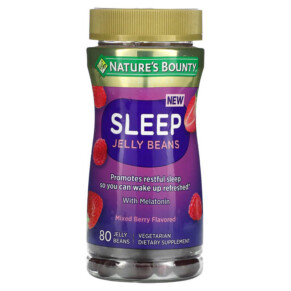 Thuốc bổ Nature's Bounty Sleep Jelly Beans with Melatonin Mixed Berry 80 Jelly Beans 074312010118