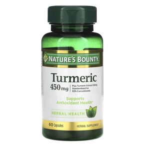 Thuốc bổ Nature's Bounty Turmeric 450 mg 60 Capsules 074312154171