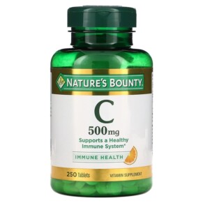 Thuốc bổ Nature's Bounty Vitamin C 500 mg 250 Tablets 074312014741