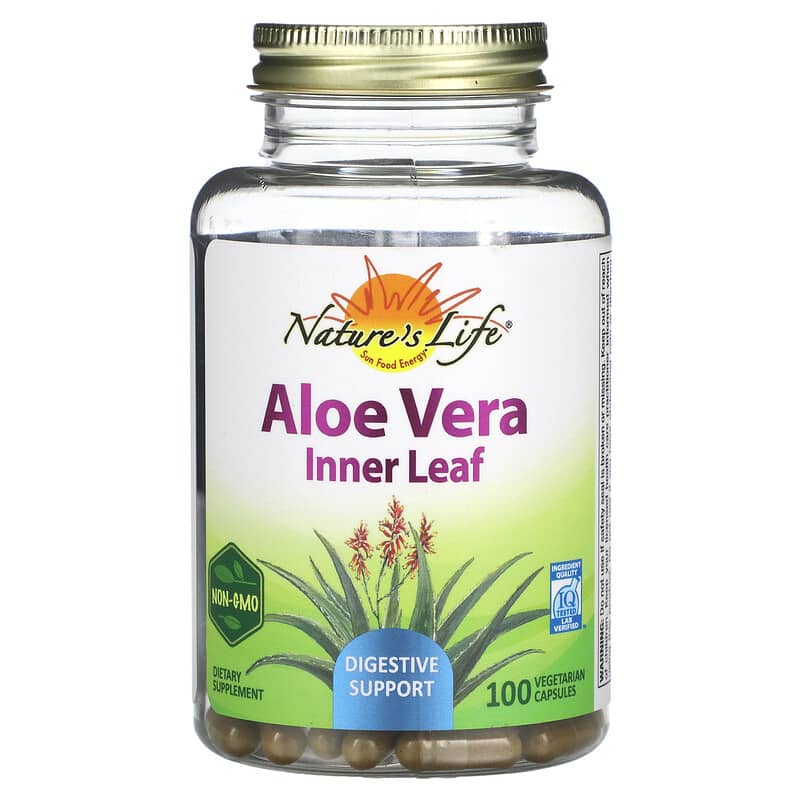 Nature's Herbs Aloe Vera Inner Leaf 100 Vegetarian Capsules 6 Thực phẩm chức năng Nature's Herbs Aloe Vera Inner Leaf 100 Vegetarian Capsules 041954179725