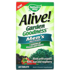 Thuốc bổ Nature's Way Alive! Garden Goodness Men's Multivitamin 60 Tablets 033674121122
