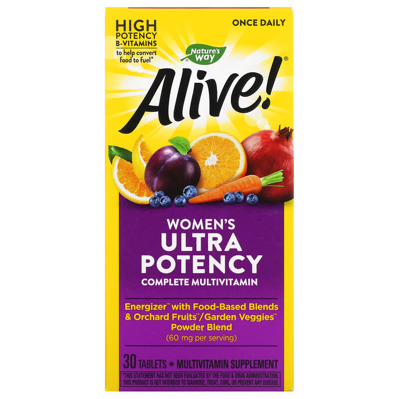 Nature's Way Alive! Women's Ultra Potency Complete Multivitamin 30 Tablets 6 Thực phẩm chức năng Nature's Way Alive! Women's Ultra Potency Complete Multivitamin 30 Tablets 033674158906