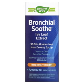 Thuốc bổ Nature's Way Bronchial Soothe Ivy Leaf Extract 4 fl oz (120 ml) 763948087716