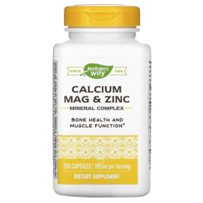 Thuốc bổ Nature's Way Calcium Mag & Zinc Mineral Complex 765  mg 250 Capsules 033674414118