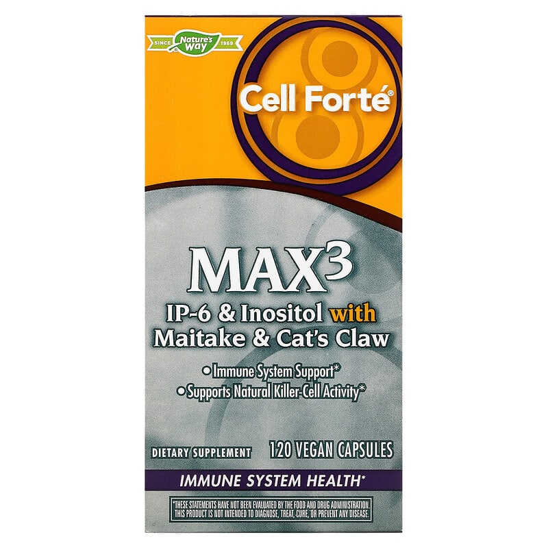 Nature's Way Cell Forté MAX3 120 Vegan Capsules 6 Thực phẩm chức năng Nature's Way Cell Forté MAX3 120 Vegan Capsules 763948058129