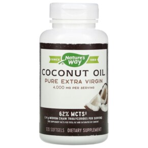 Thuốc bổ Nature's Way Coconut Oil Pure Extra Virgin 1.000 mg 120 Softgels 033674100097