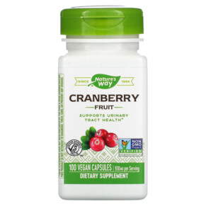 Thuốc bổ Nature's Way Cranberry Fruit 465 mg 100 Vegan Capsules 033674121504
