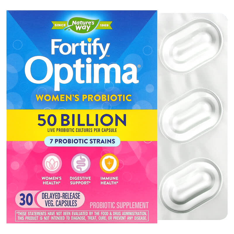 Nature's Way Fortify Optima Women's Probiotic 50 Billion 30 Delayed Release Veg. Capsules 6 Thực phẩm chức năng Nature's Way Fortify Optima Women's Probiotic 50 Billion 30 Delayed Release Veg. Capsules 033674103364