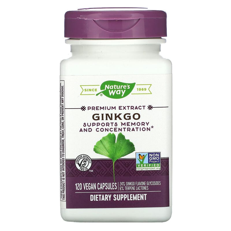 Nature's Way Ginkgo 120 Vegan Capsules 6 Thực phẩm chức năng Nature's Way Ginkgo 120 Vegan Capsules 033674153512