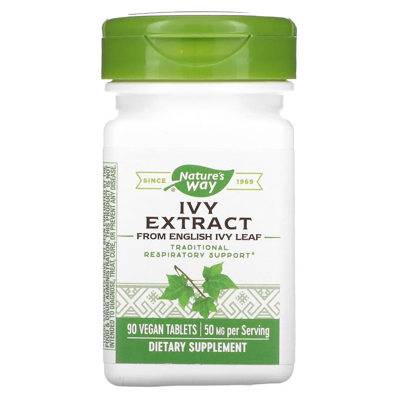 Nature's Way Ivy Extract 25 mg 90 Vegan Tablets 6 Thực phẩm chức năng Nature's Way Ivy Extract 25 mg 90 Vegan Tablets 763948082391