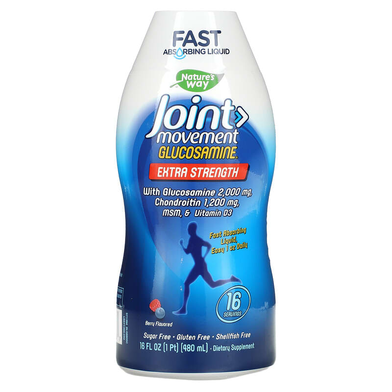 Nature's Way Joint Movement Glucosamine Extra Strength Berry 16 fl oz (480 ml) 6 Thực phẩm chức năng Nature's Way Joint Movement Glucosamine Extra Strength Berry 16 fl oz (480 ml) 371401394167