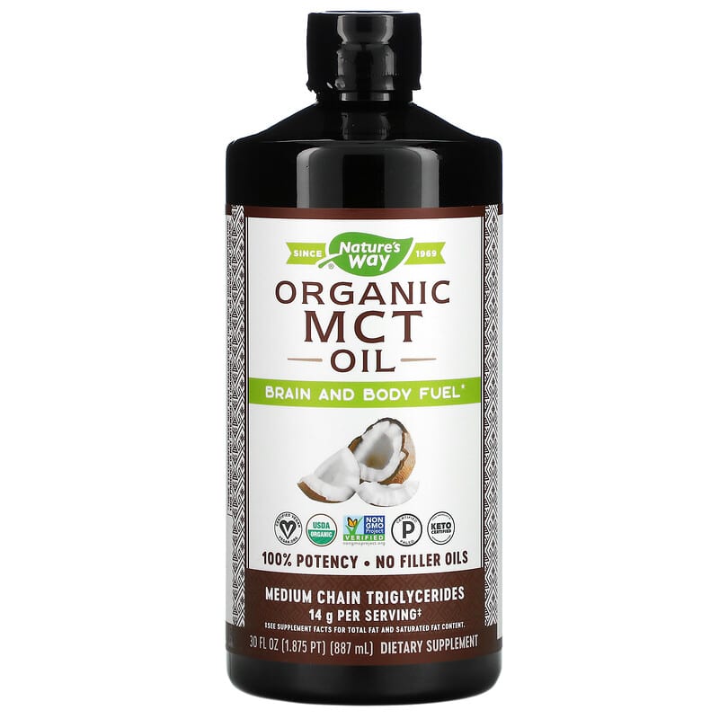 Nature's Way Organic MCT Oil 30 fl oz (887 ml) 6 Thực phẩm chức năng Nature's Way Organic MCT Oil 30 fl oz (887 ml) 033674117729
