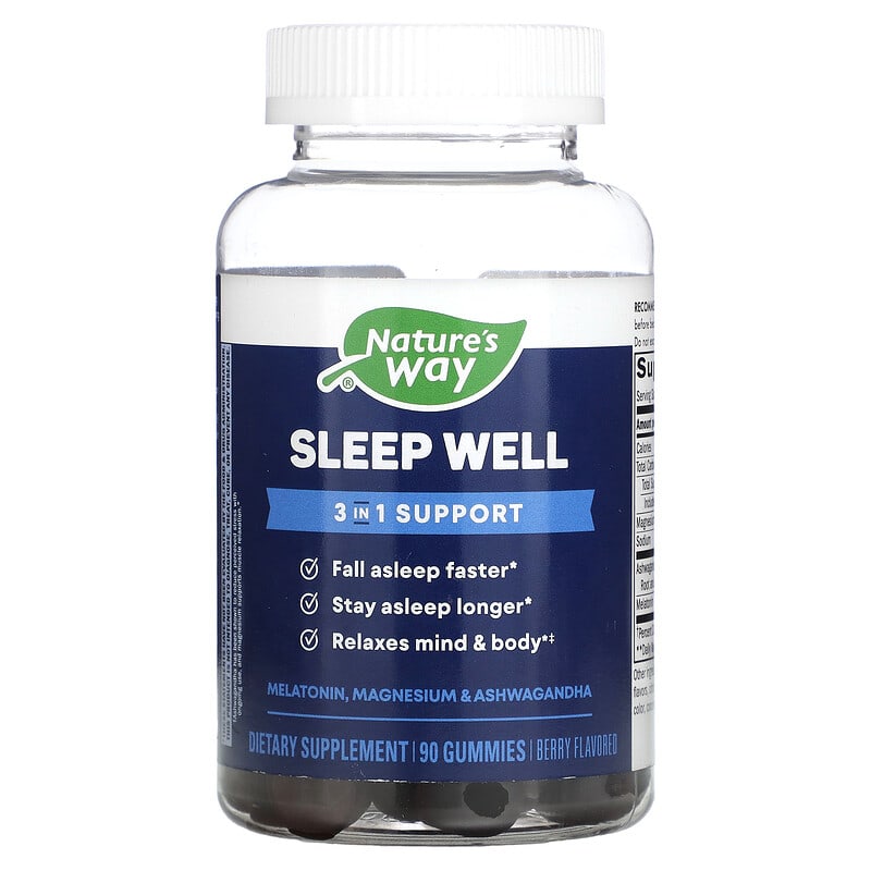 Nature's Way Sleep Well Berry 90 Gummies 6 Thực phẩm chức năng Nature's Way Sleep Well Berry 90 Gummies 033674139813