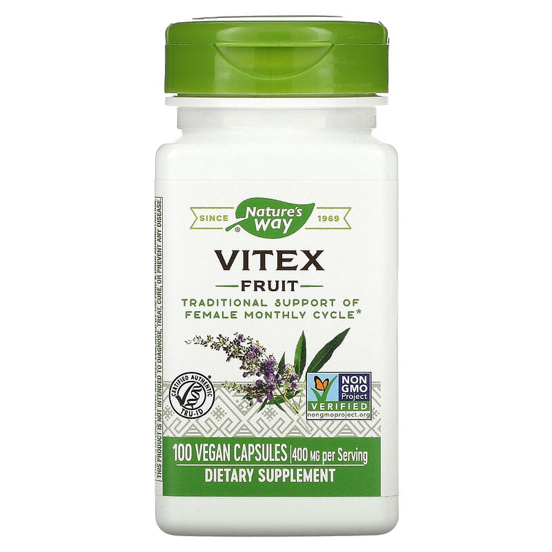 Nature's Way Vitex Fruit 400 mg 100 Vegan Capsules 6 Thực phẩm chức năng Nature's Way Vitex Fruit 400 mg 100 Vegan Capsules 033674117507