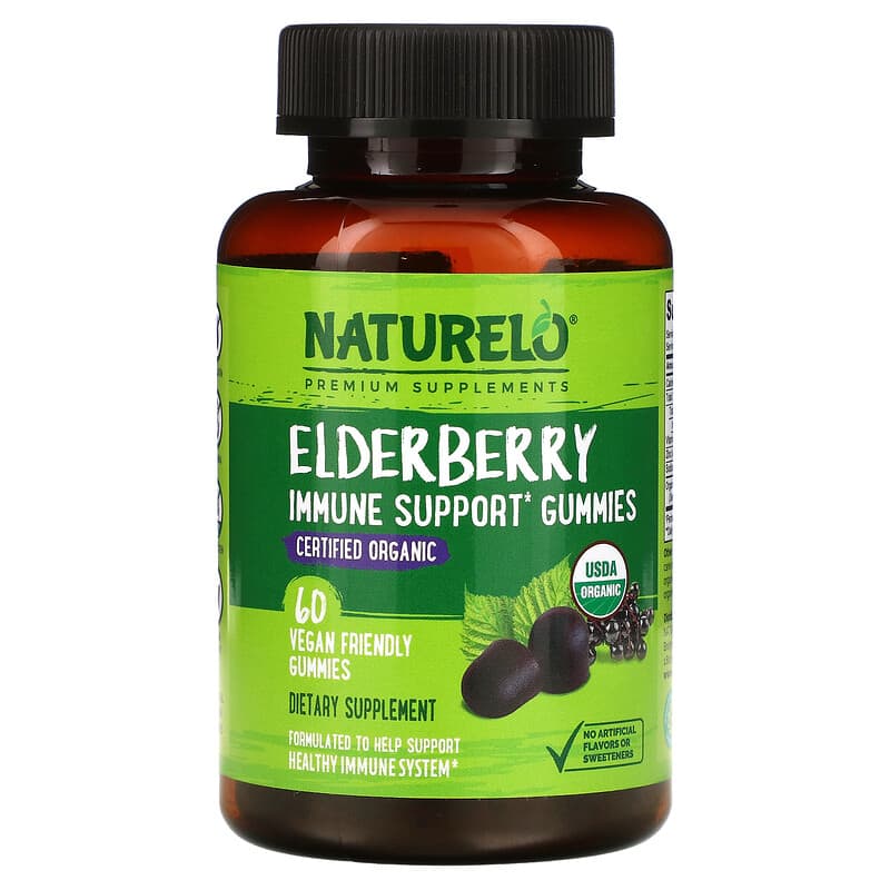 NATURELO Elderberry Immune Support Gummies 60 Vegan Friendly Gummies 6 Thực phẩm chức năng NATURELO Elderberry Immune Support Gummies 60 Vegan Friendly Gummies 628110628572