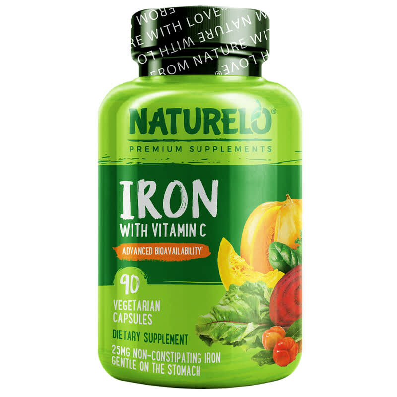 NATURELO Iron with Vitamin C 90 Vegetarian Capsules 6 Thực phẩm chức năng NATURELO Iron with Vitamin C 90 Vegetarian Capsules 628110628503