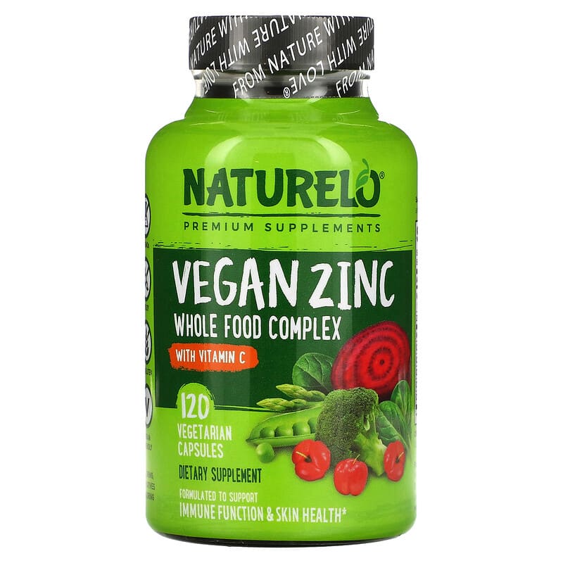 NATURELO Vegan Zinc with Vitamin C 120 Vegetarian Capsules 6 Thực phẩm chức năng NATURELO Vegan Zinc with Vitamin C 120 Vegetarian Capsules 628110628596