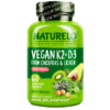 Thuốc bổ NATURELO Vitamin K2 + D3 From Chickpeas & Lichen 60 Vegetarian Capsules 628110628589