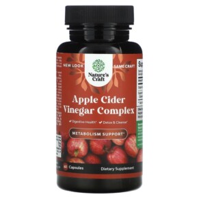 Thuốc bổ Natures Craft Apple Cider Vinegar Complex 60 Capsules 806808278890