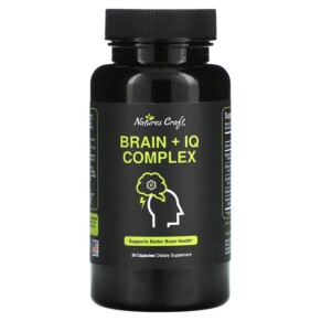 Thuốc bổ Natures Craft Brain + IQ Complex 30 Capsules 850019770193