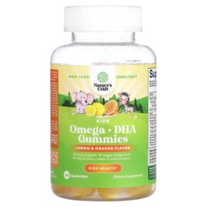 Thuốc bổ Natures Craft Kids Omega + DHA Gummies Lemon & Orange 60 Gummies 793611599772