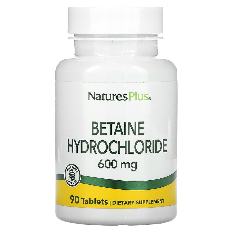 NaturesPlus Betaine Hydrochloride 600 mg 90 Tablets 6 Thực phẩm chức năng NaturesPlus Betaine Hydrochloride 600 mg 90 Tablets 097467043701