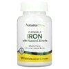 Thuốc bổ NaturesPlus Chewable Iron with Vitamin C and Herbs Cherry 90 Tablets 097467034211