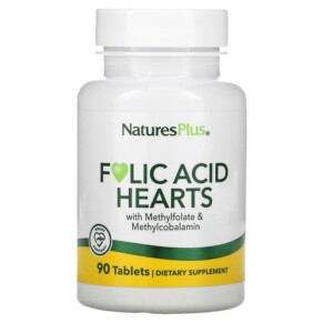 Thuốc bổ NaturesPlus Folic Acid Hearts 90 Tablets 097467017917