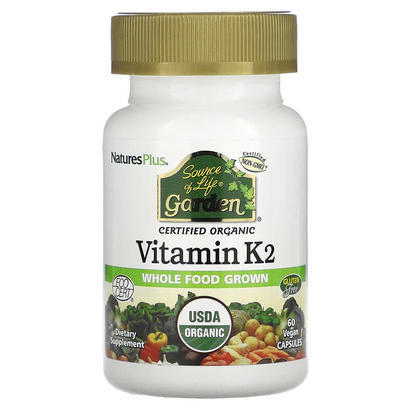 NaturesPlus Source of Life Garden Organic Vitamin K2 60 Vegan Caps 6 Thực phẩm chức năng NaturesPlus Source of Life Garden Organic Vitamin K2 60 Vegan Caps 097467307377