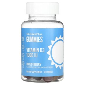 Thuốc bổ NaturesPlus Vitamin D3 Gummies Mixed Berry 1.000 IU 60 Gummies 097467104044