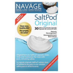 Thuốc bổ Navage Nasal Care Saline Nasal Irrigation Saltpod Original 30 Saline Concentrate Capsules 858492004019