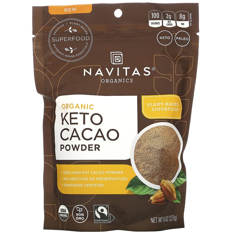 Navitas Organics Organic Keto Cacao Powder 8 oz (227 g) 6 Thực phẩm chức năng Navitas Organics Organic Keto Cacao Powder 8 oz (227 g) 811961022266