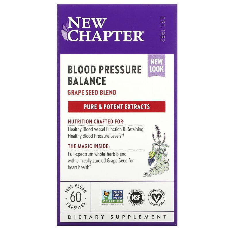New Chapter Blood Pressure Balance 60 Vegan Capsules 6 Thực phẩm chức năng New Chapter Blood Pressure Balance 60 Vegan Capsules 727783004093