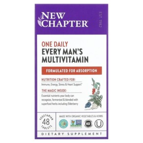 Thuốc bổ New Chapter Every Man's One Daily Multivitamin 48 Vegetarian Tablets 727783003270