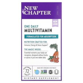 Thuốc bổ New Chapter One Daily Multivitamin 72 Vegetarian Tablets 727783003607