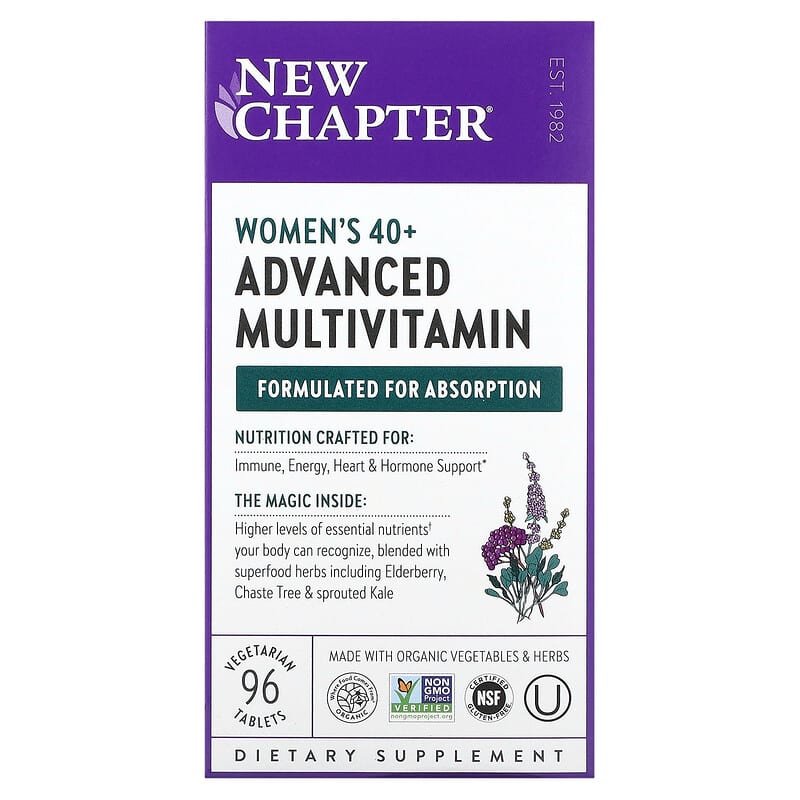 New Chapter Women's 40+ Advanced Multivitamin 96 Vegetarian Tablets 6 Thực phẩm chức năng New Chapter Women's 40+ Advanced Multivitamin 96 Vegetarian Tablets 727783003119