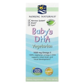 Thuốc bổ Nordic Naturals Baby's DHA Vegetarian 1 fl oz (30 ml) 768990016707