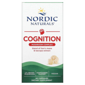 Thuốc bổ Nordic Naturals Cognition Mushroom Complex 60 Capsules 768990015700