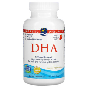 Thuốc bổ Nordic Naturals DHA Strawberry 180 Soft Gels 768990037436