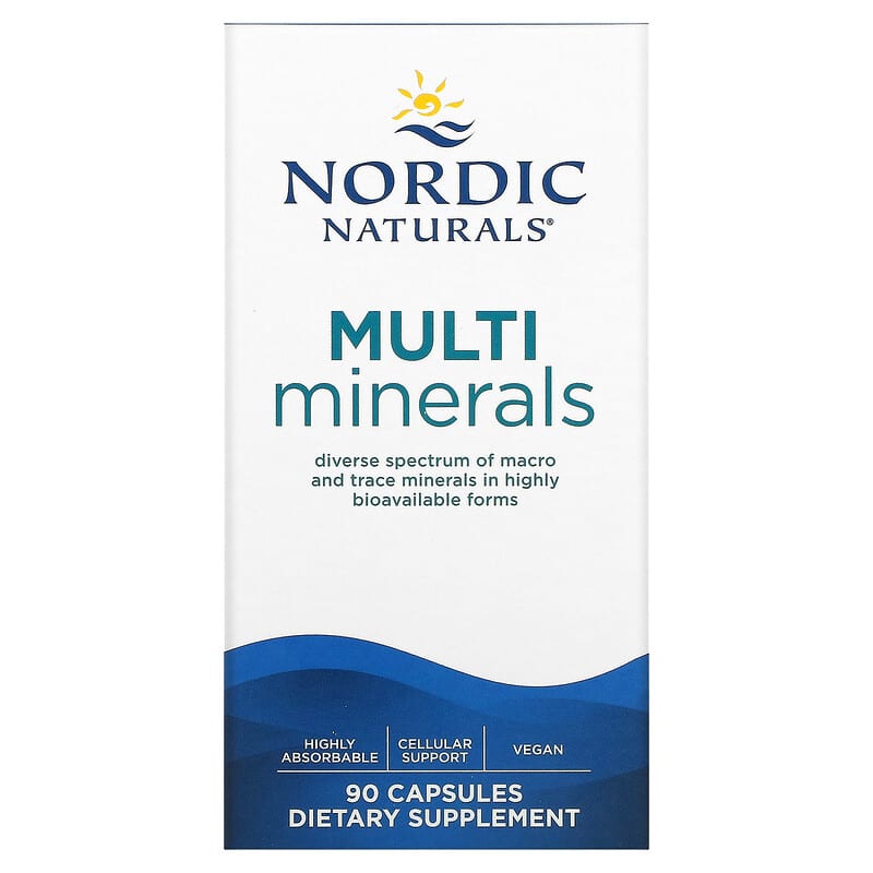 Nordic Naturals Multi Minerals 90 Capsules 6 Thực phẩm chức năng Nordic Naturals Multi Minerals 90 Capsules 768990015380