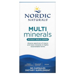 Thuốc bổ Nordic Naturals Multi Minerals Without Iron & Copper 90 Capsules 768990015397