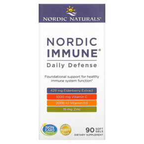 Thuốc bổ Nordic Naturals Nordic Immune Daily Defense 90 Soft Gels 768990015113