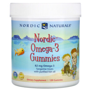 Thuốc bổ Nordic Naturals Nordic Omega-3 Gummies Tangerine Treats 41 mg 120 Gummies 768990301315