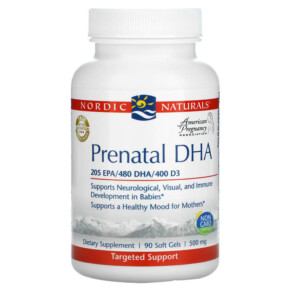 Thuốc bổ Nordic Naturals Prenatal DHA 500 mg 90 Softgels 768990500947