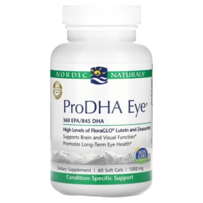 Thuốc bổ Nordic Naturals ProDHA Eye 500 mg 60 Soft Gels 768990500954